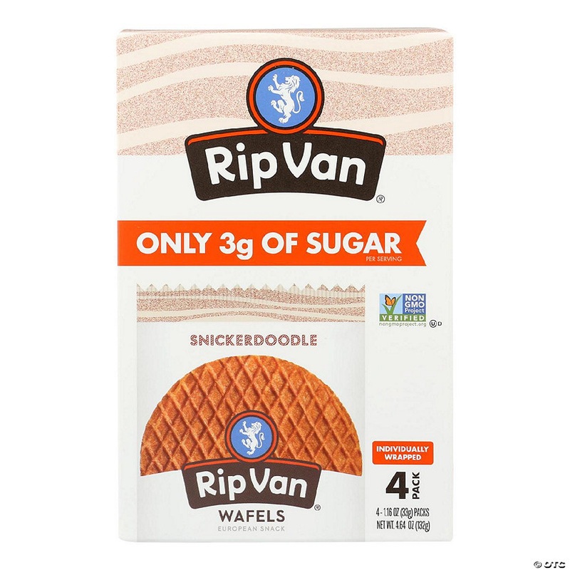 Rip Vanilla Wafels – Wafel Snkrddl Low Sugar 4pk – Case of 12-4.64 OZ