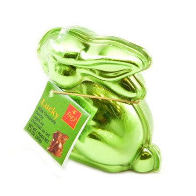 Small Frey Green Milk Chocolate Lucky Bunny