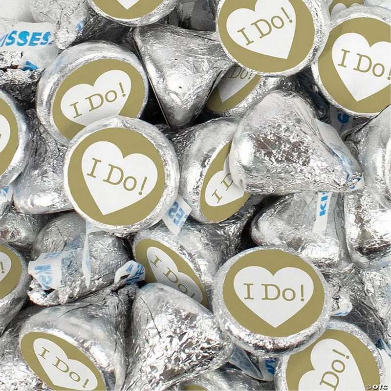 Wedding Kisses with “I Do” Stickers