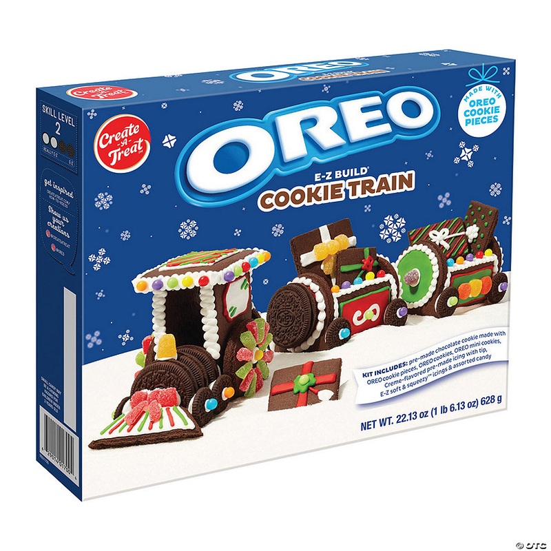 11 1/2″ x 3 1/2″ Oreo E-Z Build Cookie Train  Makes 1