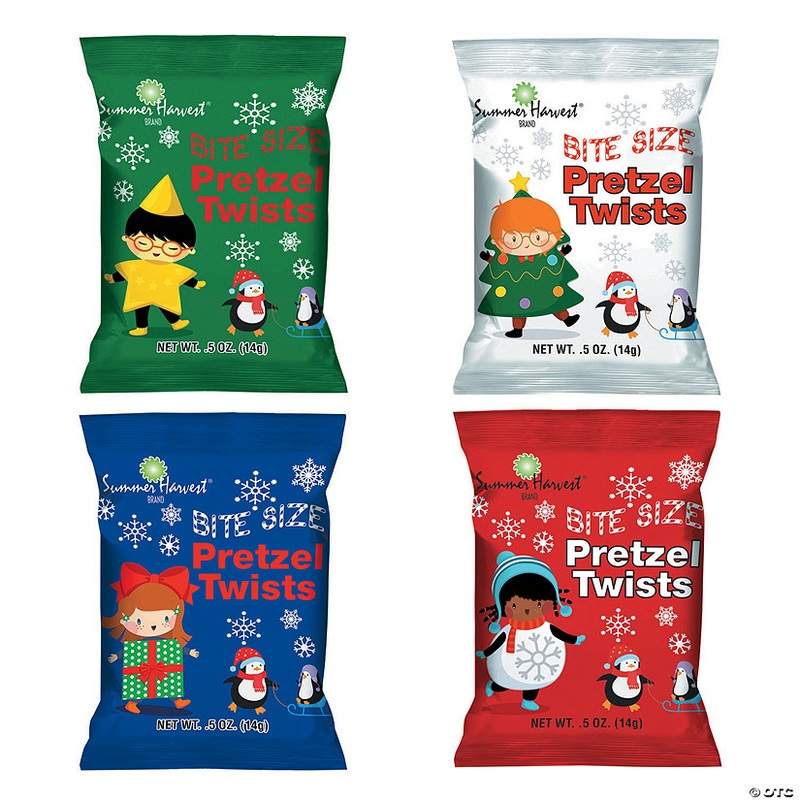 24 oz. Summer Harvest Christmas Bags of Bite Size Pretzel Twists – 48 Pc.