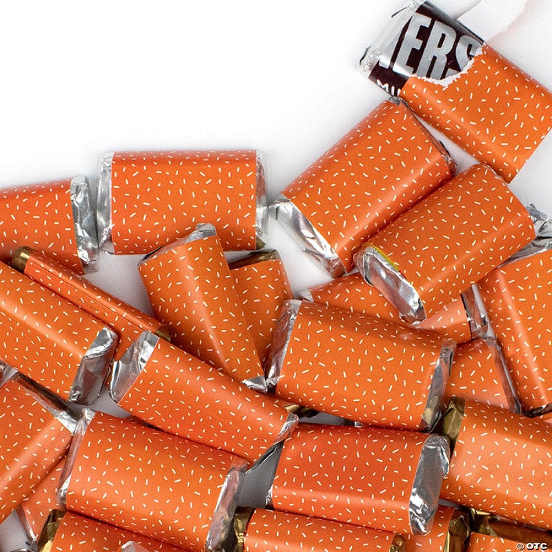 38 Pcs Orange Candy Party Favors Hershey’s Miniatures Chocolate