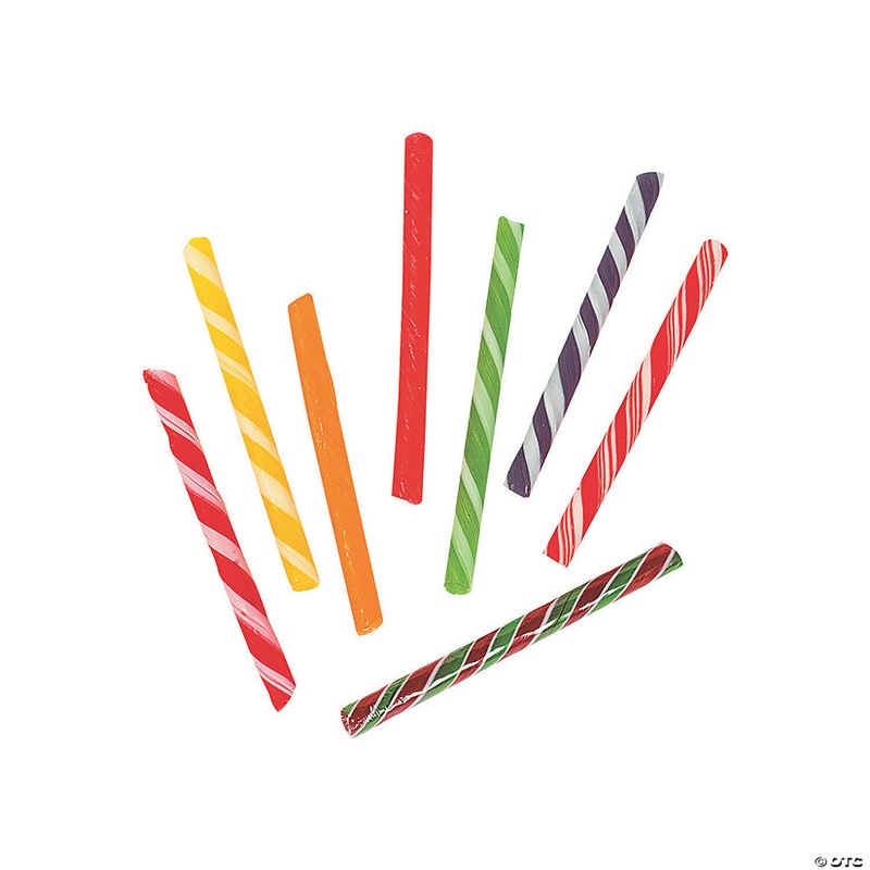 4 3/4″ 2 lbs. Old-Fashioned Wrapped Candy Sticks – 80 Pc.