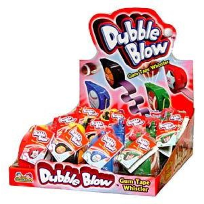 Bubble Mania  Dubble Blow Gum Tape Whistler