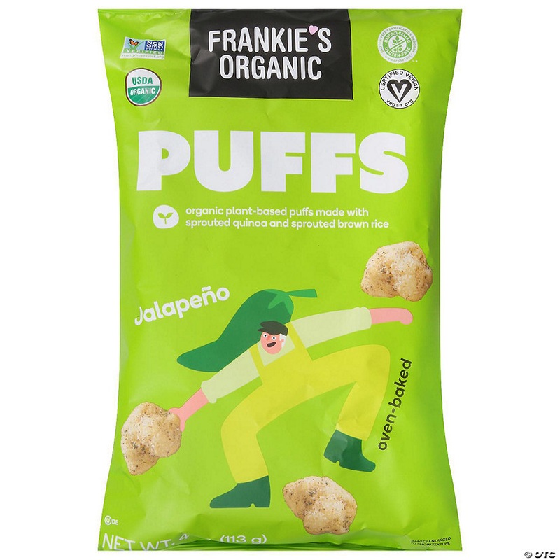 Frankies Snacks Puffs Jalapeno 4 Oz (Pack of 12)