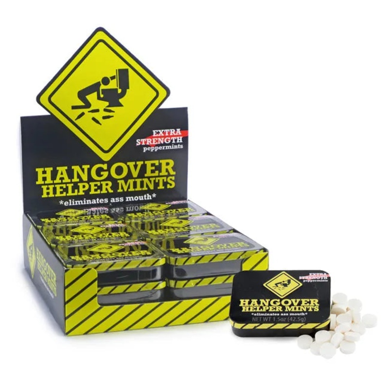 Hangover Helper Extra Strength Peppermint Tin: 18-Piece Display