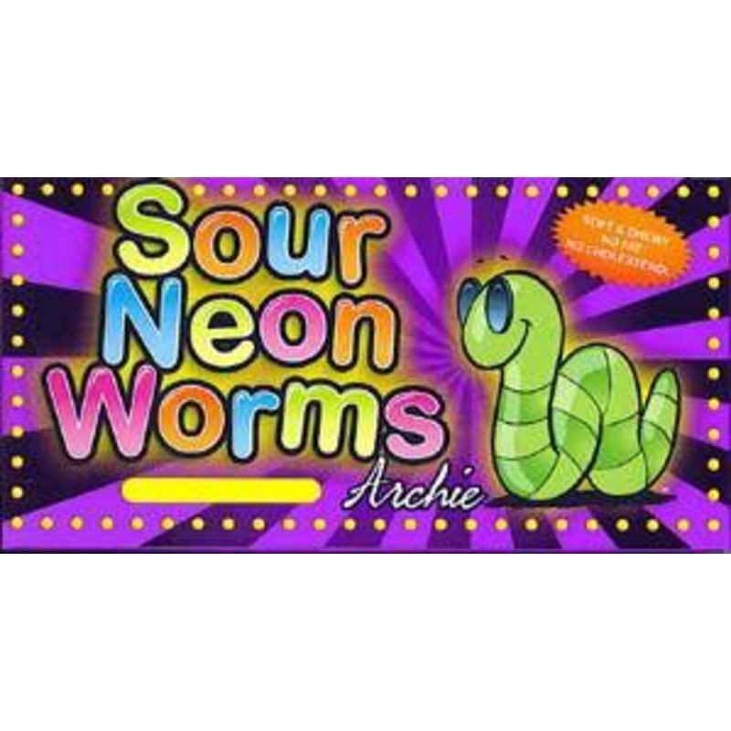 Sour Neon Worms – Concession Box