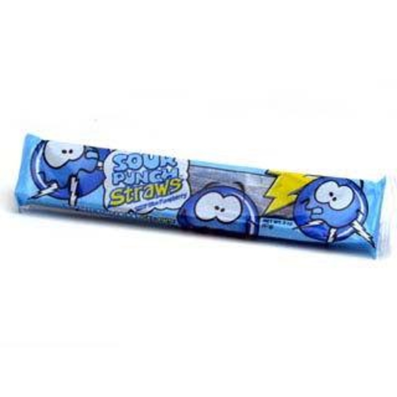 Sour Punch Straws Blue Raspberry