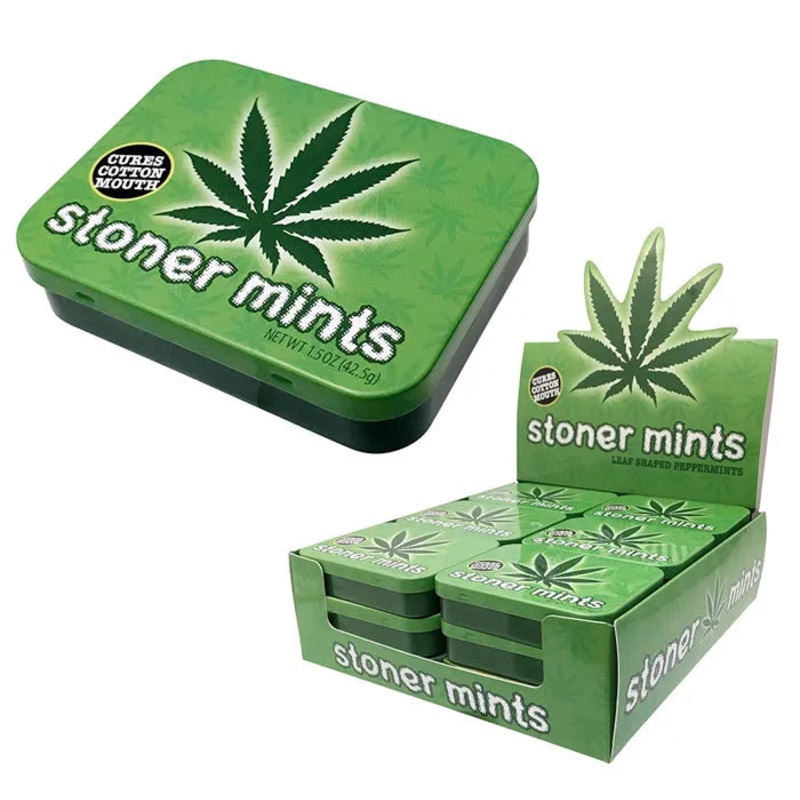 Stoner Peppermint Mint Tin: 18-Piece Display