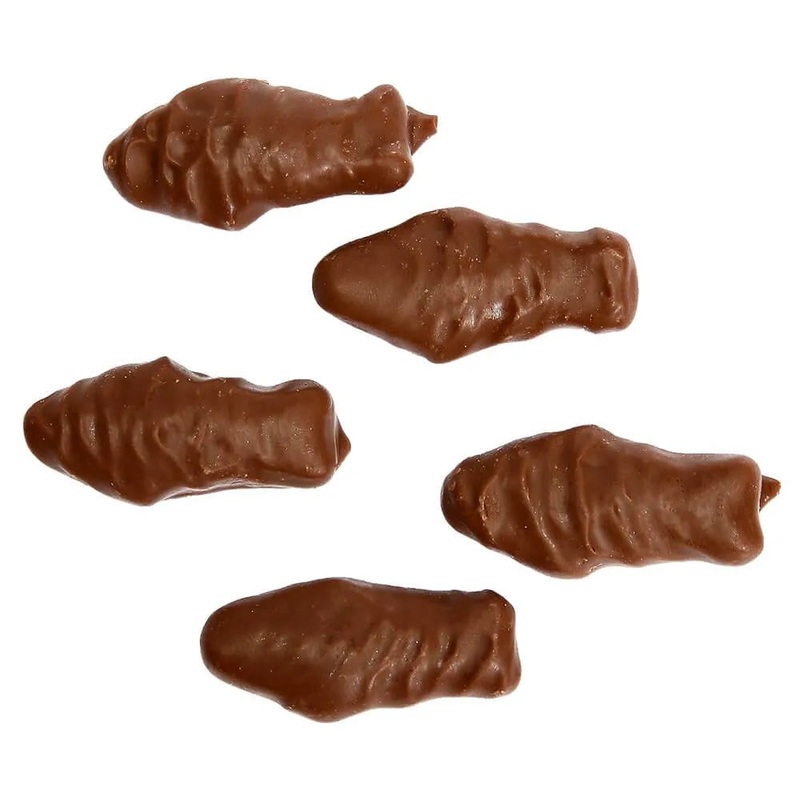 Chocolate Covered Red Gummy Fish: 10LB Case