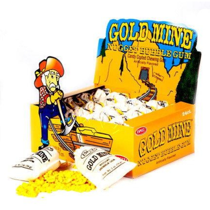 Gold Mine Nugget Bubble Gum