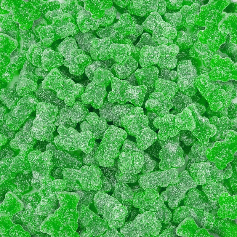 Green Sour Baby Bears Starch Jelly Candy 2.2lb