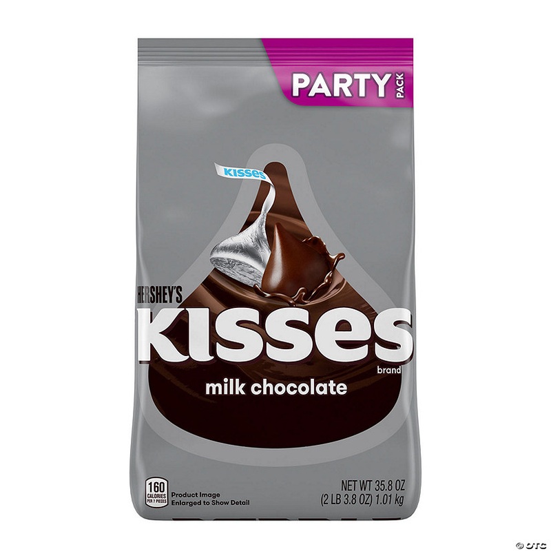 HERSHEY’S KISSES Milk Chocolate Candy, Party Pack, 35.8 oz