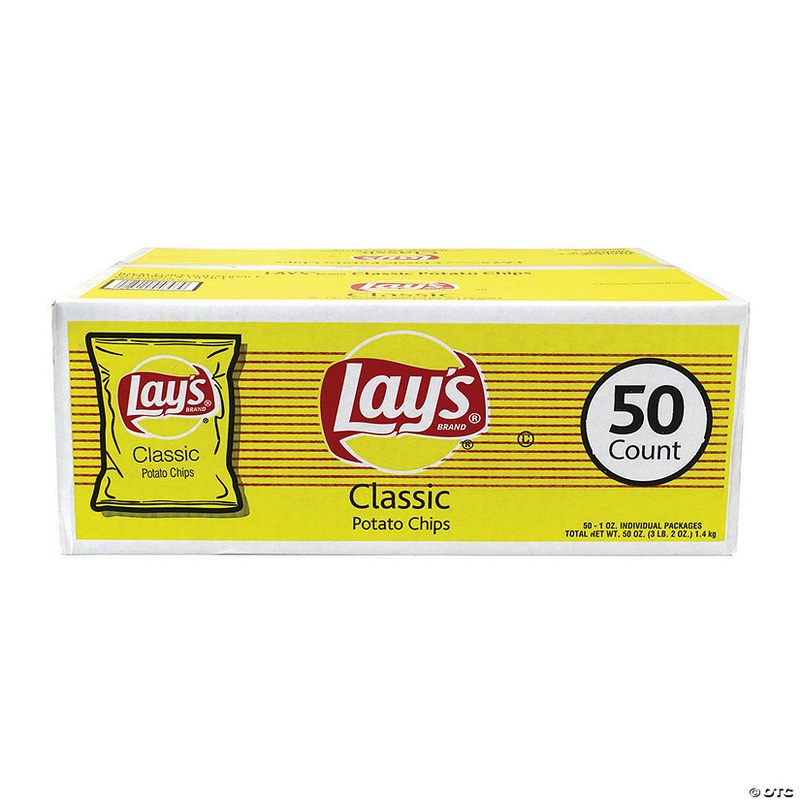 LAYS Original Potato Chips, 1 oz, 50 Count