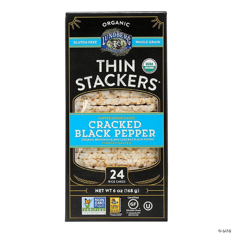 Lundberg Family Farms – Rice Cake Black Pepp Thin – Case of 6-6 OZ