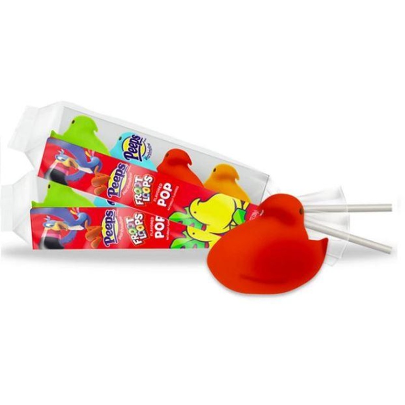 Marshmallow Peeps Froot Loops Chicks 4 Count Pops