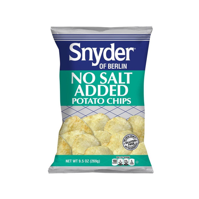 Snyders No-Salt Chips 3-9.5 oz Bags