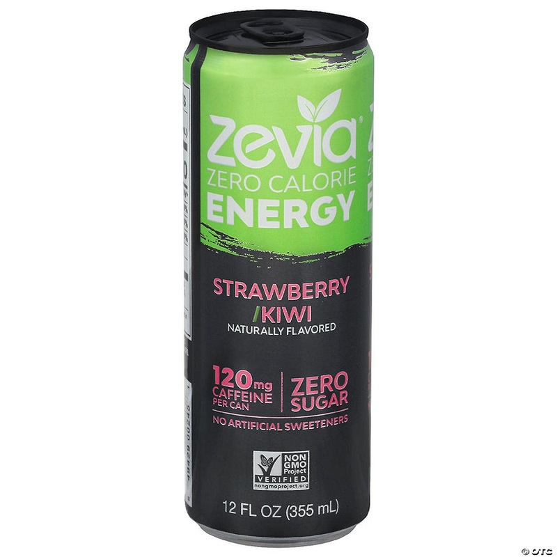 Zevia – Drink Energy Straw Kiwi 12 fl. oz (Pack of 12)