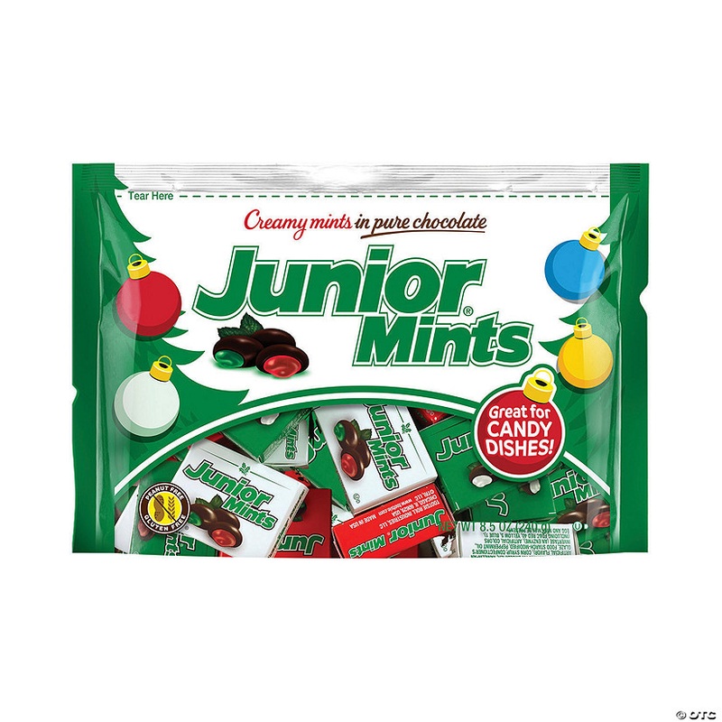 11″ x 7 1/2″ 8.5 oz. Christmas Tootsie Roll Junior Mints – 24 Pc.