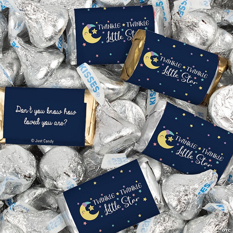 128 Pcs Baby Shower Candy Party Favors Hershey’s Miniatures & Kisses – Twinkle Twnikle