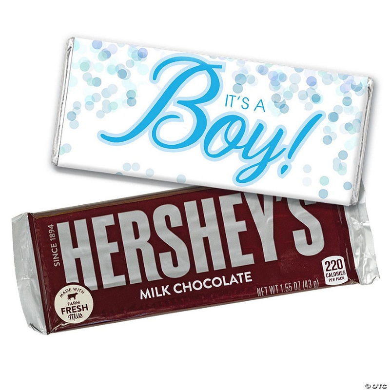 12ct It’s a Boy Baby Shower Candy Party Favors Hershey’s Chocolate Bars by Just Candy