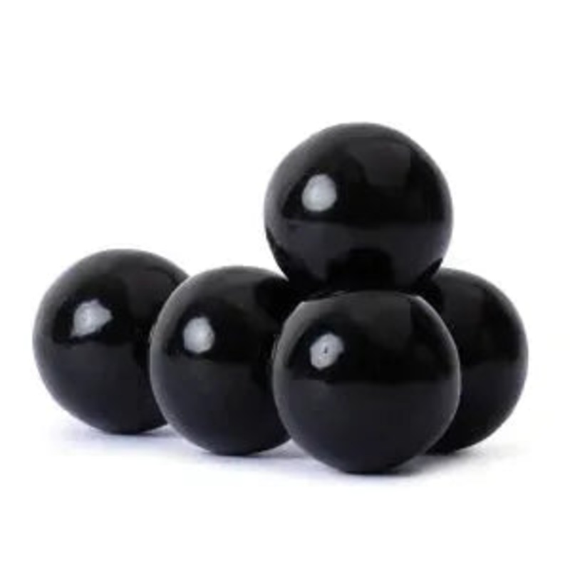 Black 1-Inch Gumballs: 850-Piece Case