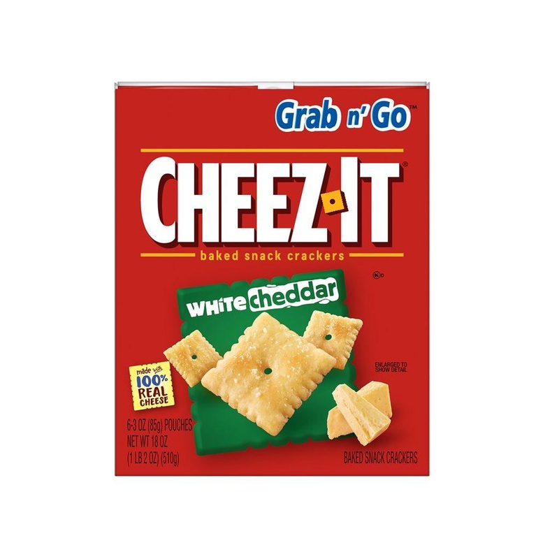 Cheez-Its White Cheddar Grab n’ Go Baked Snack Crackers Bags