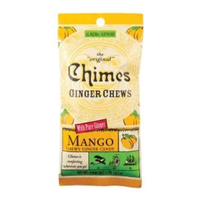 Chimes Mango Ginger Chew Peg Bags: 12-Piece Box (Copy)