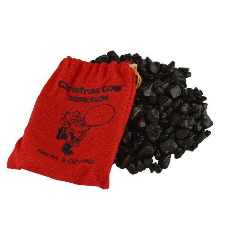 Christmas Bubble Gum Coal Bag
