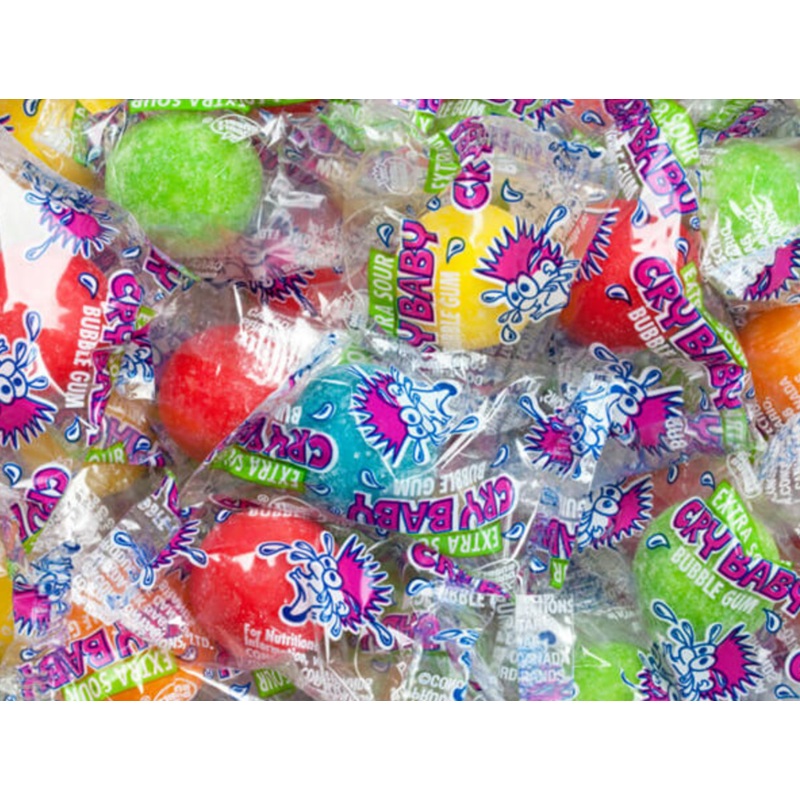 Concord Bulk Cry Baby Gumballs Wrapped 850ct 11lb