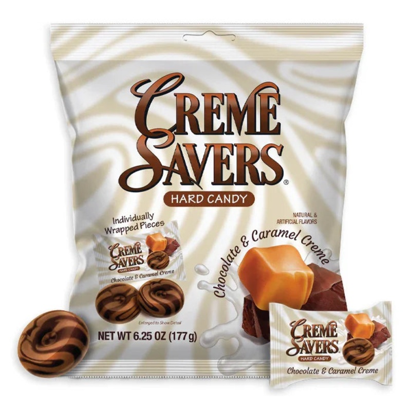 Creme Savers Chocolate & Caramel Hard Candy: 12-Piece Case