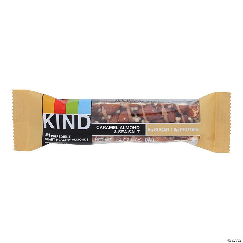 Kind – Bar Caramel Almond Sea Salt – Case of 12-1.4 OZ