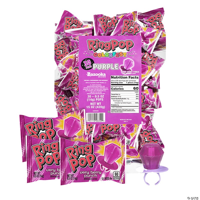 Purple Ring Pops – 30 Pc.