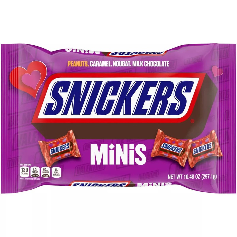 Valentine’s Snickers Mini Chocolate Candy: 10.48-Ounce Bag