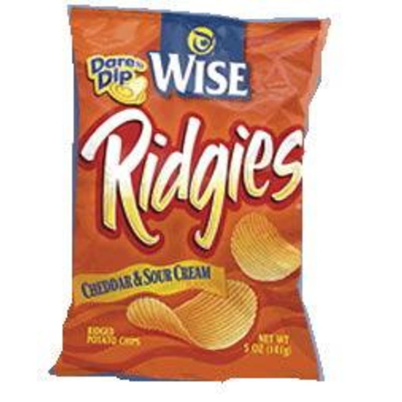 Wise Ridgies Cheddar Sour Cream Potato Chips