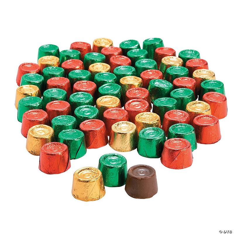 17 oz. Rolo Holiday Red, Green & Gold Wrapped Chocolate Candy – 81 Pc.