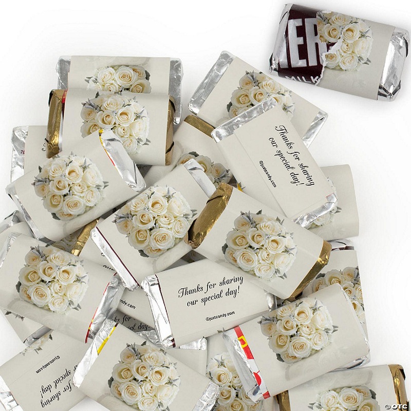 38 Pcs Wedding Candy Party Favors Wrapped Hershey’s Miniatures Chocolate – Floral
