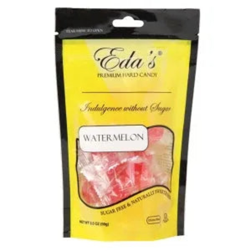 Eda’s Sugar Free Hard Candy Drops – Watermelon Peg Bags: 12-Piece Case