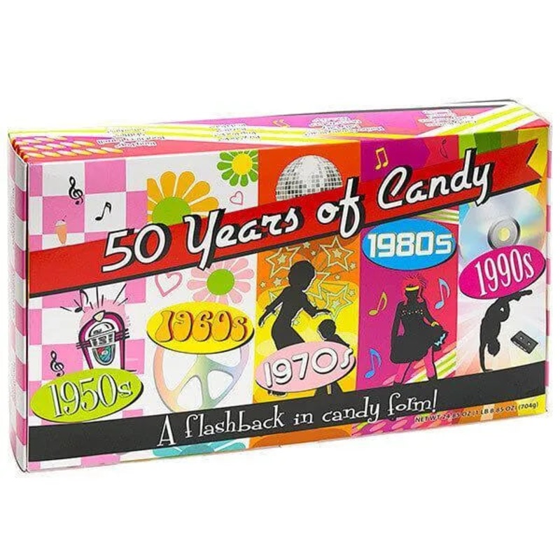 Giant Nostalgic 50 Years of Candy Candy Gift Box: 6-Piece Case