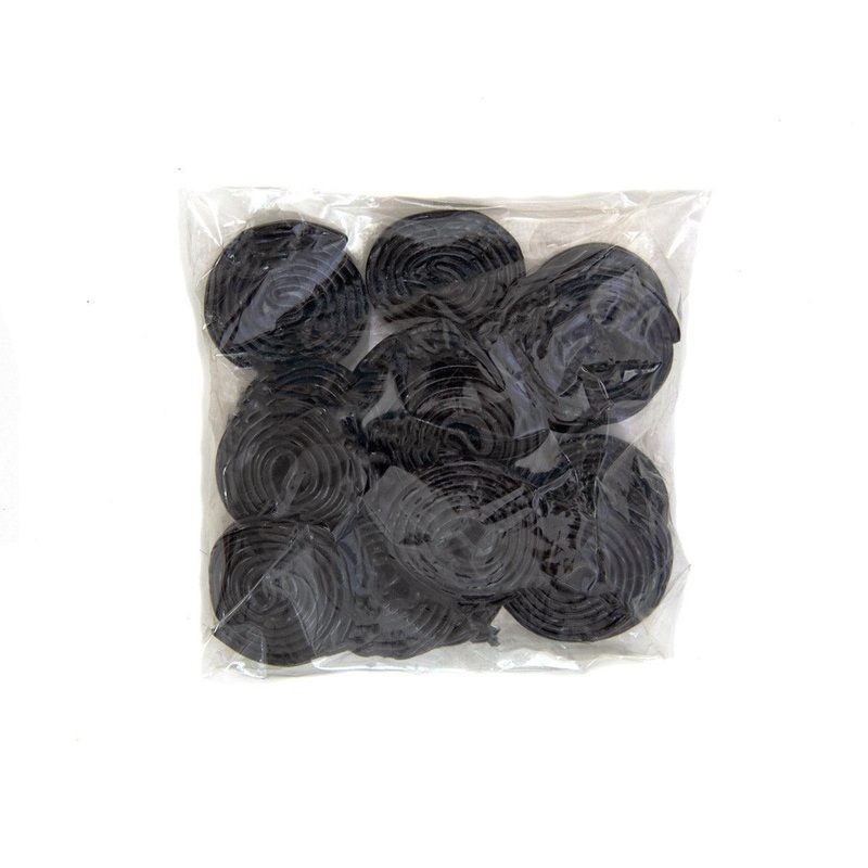Hand Packed Black Licorice Wheels 7 oz. Bags