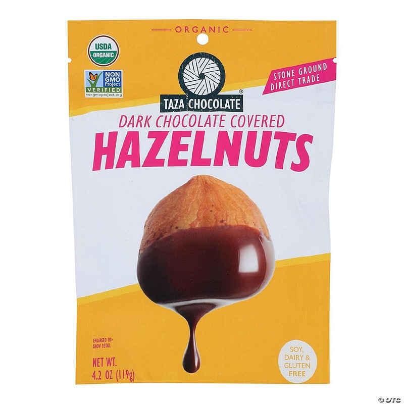 Taza Chocolate – Hazelnuts Chocolate Coverd – Case of 12-3.5 OZ