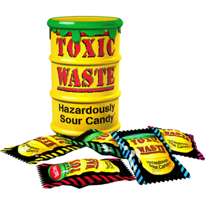 Toxic Waste Hazardously Sour Candy Drum
