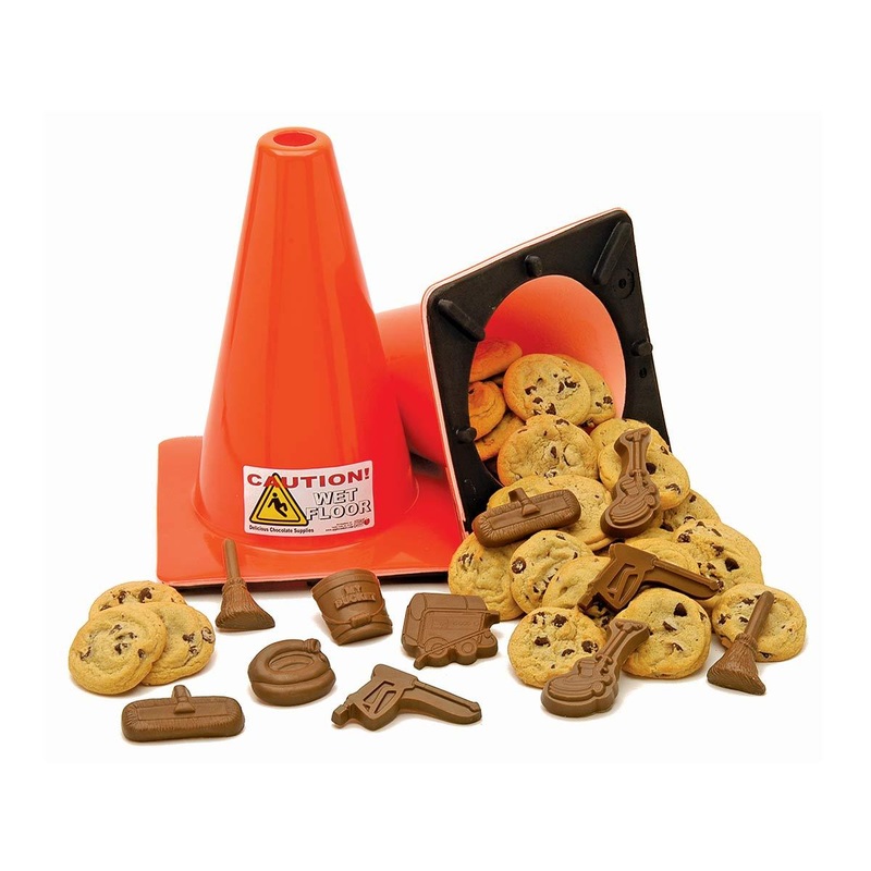 Traffic Cone Chocolate and Cookie Gift