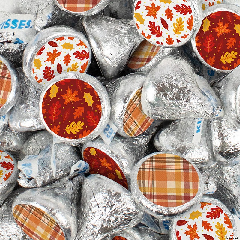 360 Pcs Fall Candy Chocolate Hershey’s Kisses (4lb) – Autumn Leaves