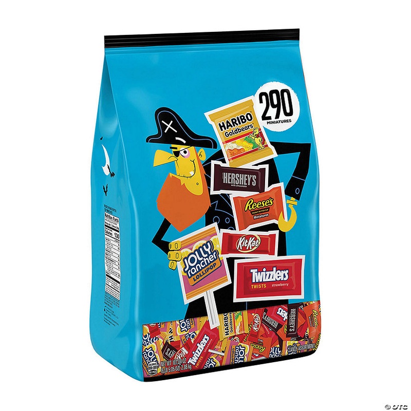 Bulk 290 Pc. Hersheys Halloween Chocolate & Sweets Snack-Size Candy Assortment