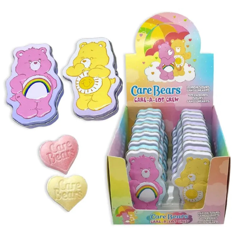 Care Bears Care-A-Lot Candy Tins: 12-Piece Display