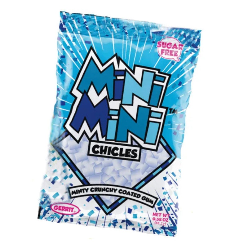 Gerrits Mini Chicles Sugar Free Peppermint Gum: 20-Piece Box