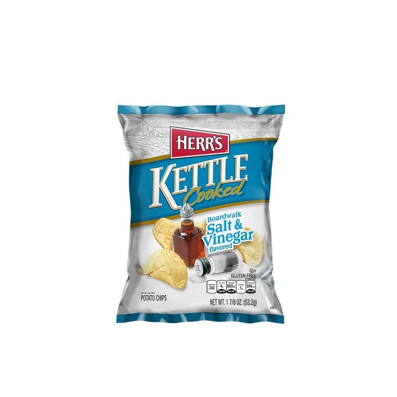 Herrs “Kettle Cooked” Boardwalk Salt & Vinegar Chips