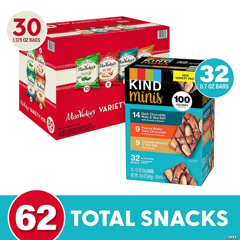 Kind Minis Variety/ Miss Vickie’s Kettle Cooked Chips Variety