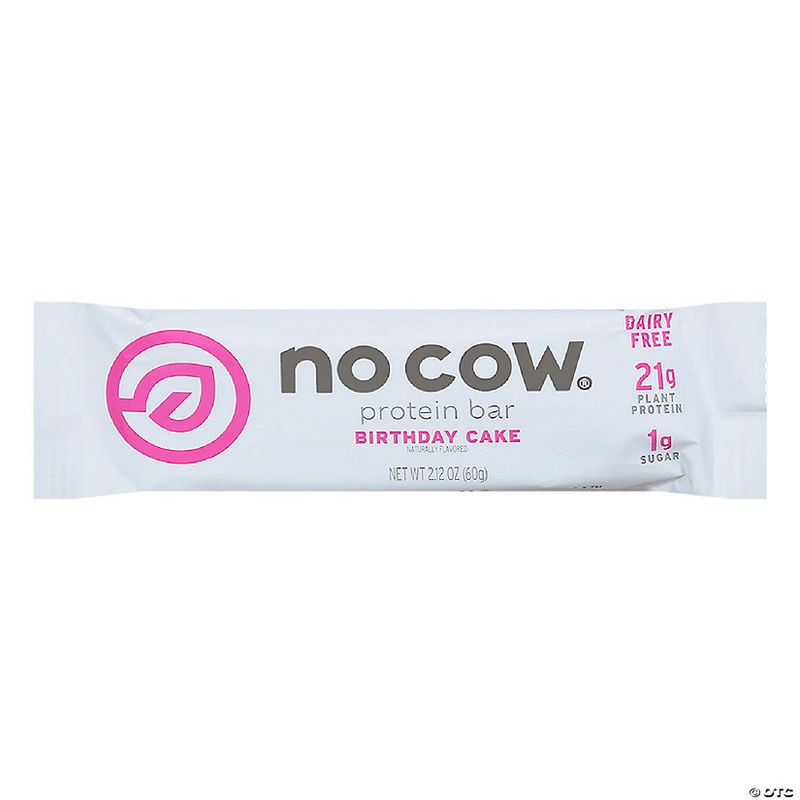 No Cow Bar – Bar Dipped Birthday Cake 2.12 oz (Pack of 12)
